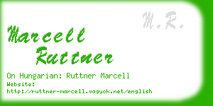 marcell ruttner business card